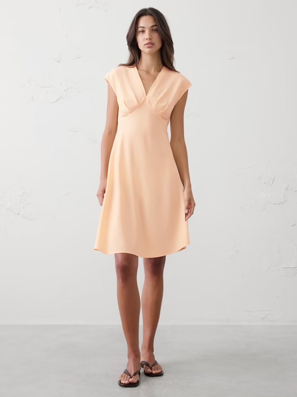 NWT Banana Republic Factory Orange Back-Tie Mini Dress